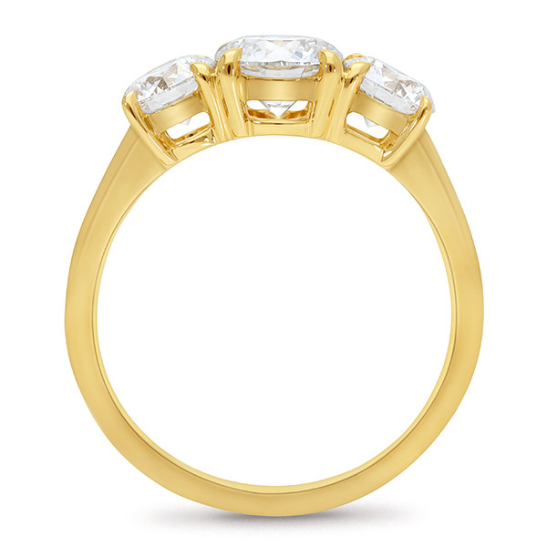 2736-2 Trio Diamond Engagement Ring