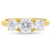 Trio Diamond Engagement Ring