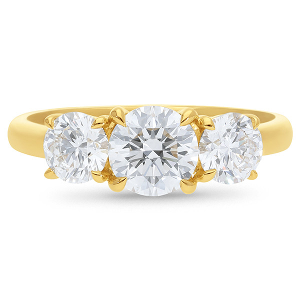 2736-3 Trio Diamond Engagement Ring