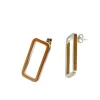 Steel Me Grande Silver Earrings