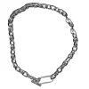 Steel Me Yellow Gold Grande Chain Fob Necklace