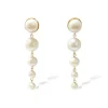 Drop pearl earrings