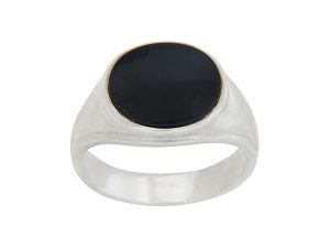 Sterling Silver Onyx signet ring