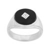 Sterling Silver Onyx signet ring